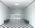 Black & White Checkerboard Trailer Flooring